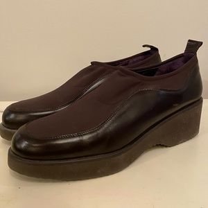 Donald J Pliner stretch slip-on platform -like new